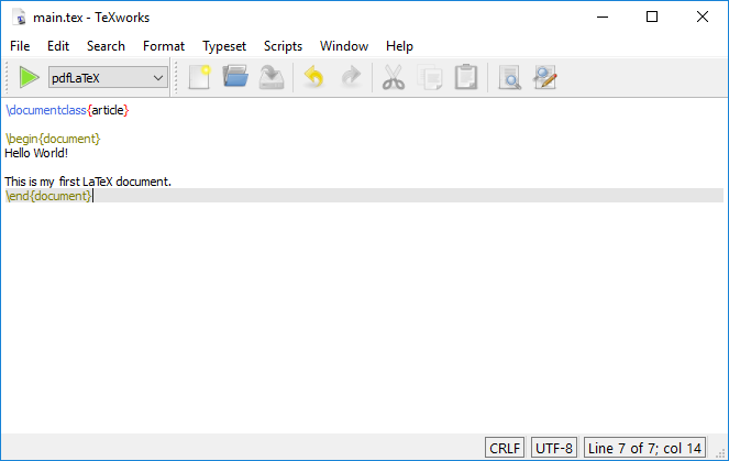 Starting Document