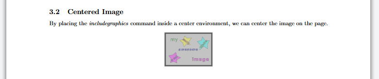 Our document with a centered image.