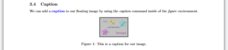 Our document with a floating image.