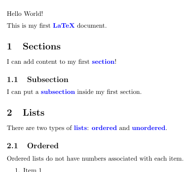 Our document with the default font