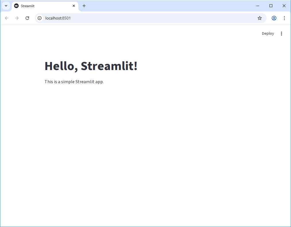 Streamlit Hello World App